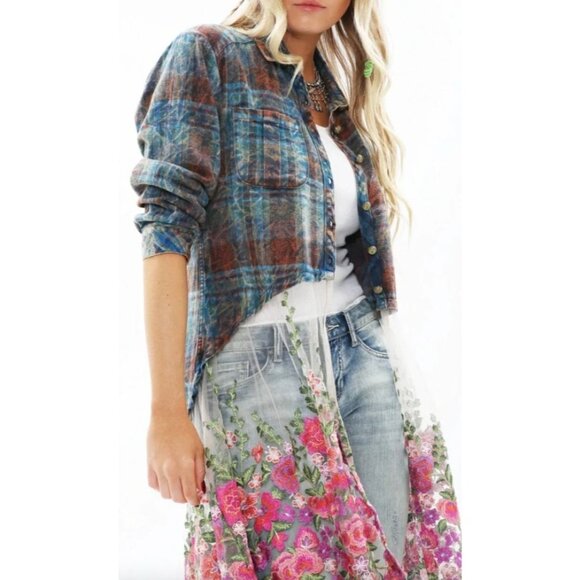 NEW Aratta Silent Journey Womens Small Anastasia Maxi Duster Shirt Embroidered - Picture 6 of 16